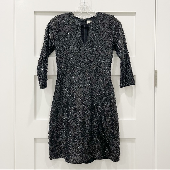 Abercrombie & Fitch Black Sequined Dress - Picture 2 of 8